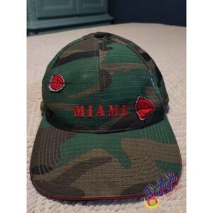 Robin Ruth Mens Multicolor Miami Camo Targets Adjustable Fits Hat One Size